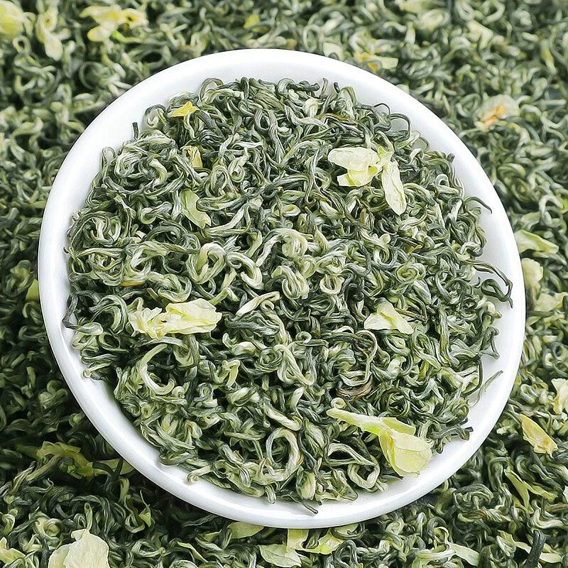 2025碧潭级飘雪新花茶蒙顶山早春嫩芽自产自销7窨花香足茶味浓