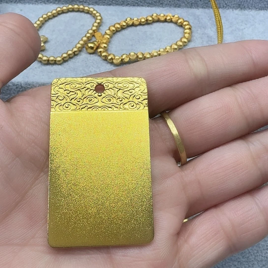 合成立方氧化锆纯铜无事牌