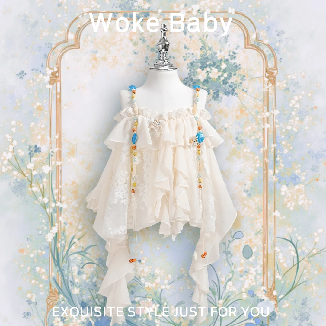 【全新微瑕】2025女童夏季新款上衣复古汉服上衣F561