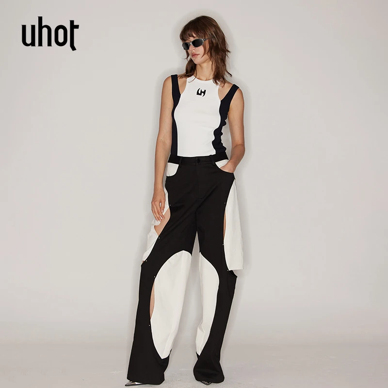 uhot黑白色长裤UWFR2K275