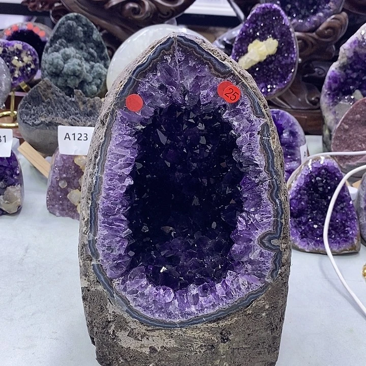 泰***师银S925镶嵌紫晶大型摆件（非配饰）
