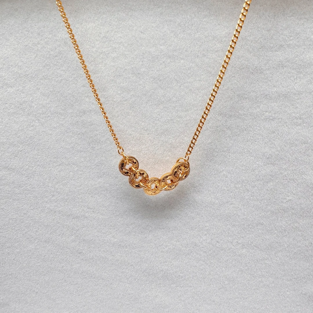 【丁老头甄选】铜钱一体项链3013