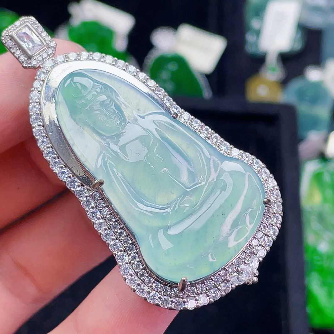 翡翠未镶嵌颈饰223