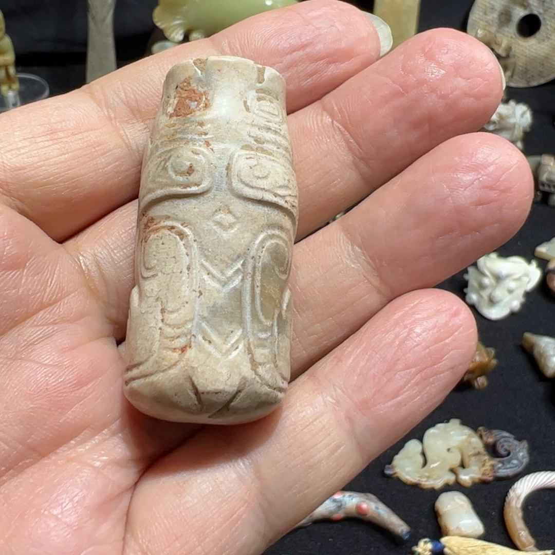 鼎***和田玉（糖玉）未镶嵌挂件我在这里等着你来