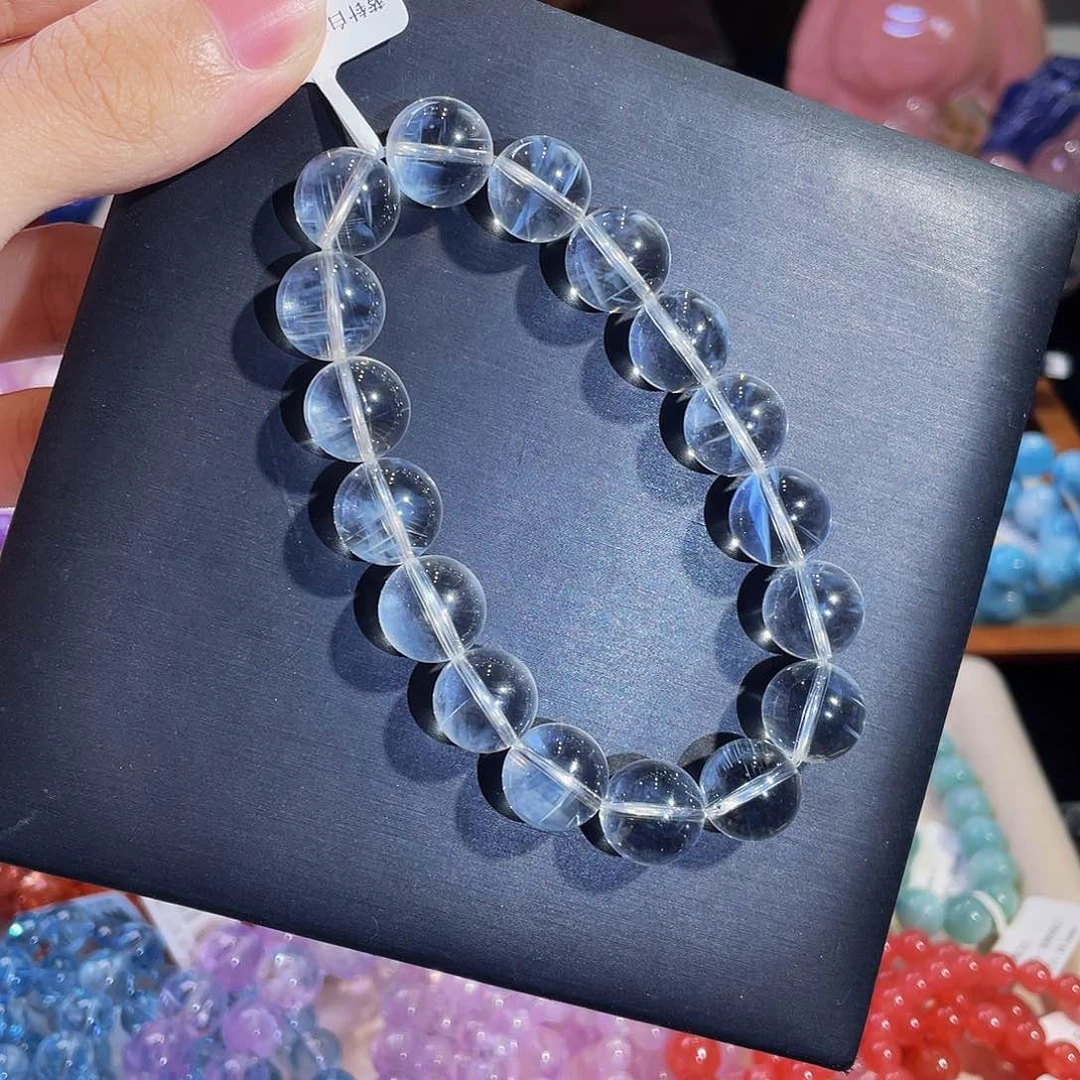 小***子水晶手链未镶嵌蓝针12.5