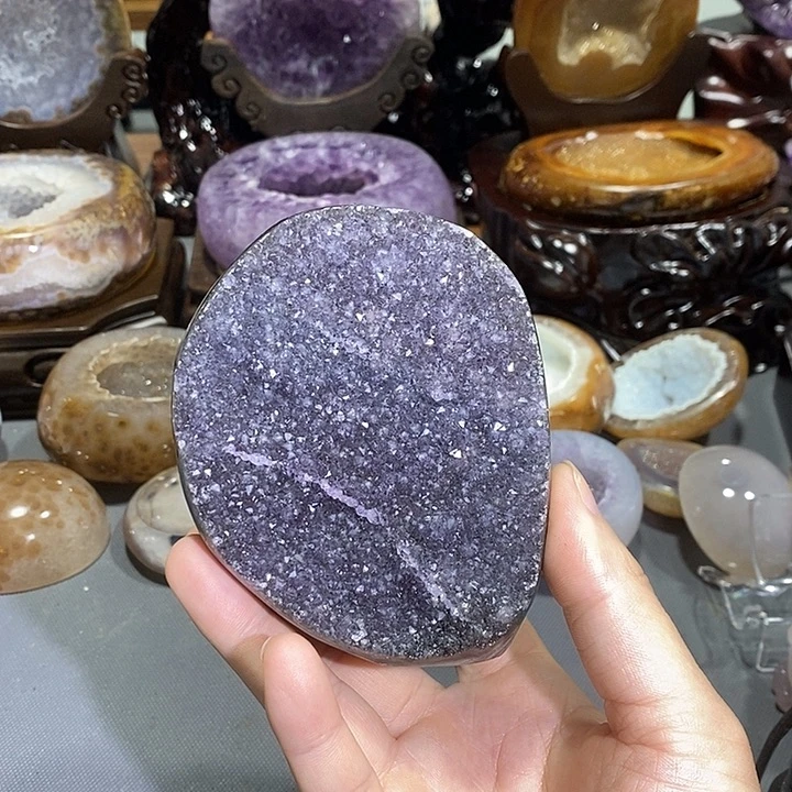 未镶嵌紫晶摆件紫晶