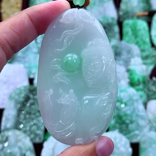 翡翠未镶嵌吊坠(不含链)