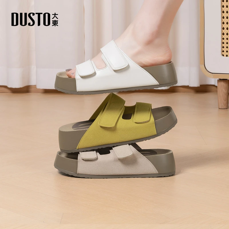 大东厚底勃肯拖鞋夏季爆款软底外穿百搭鞋子女多巴胺度假女鞋0188