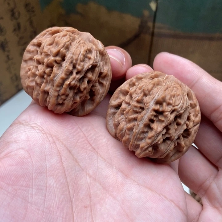 吊坠文玩核桃原状四座楼