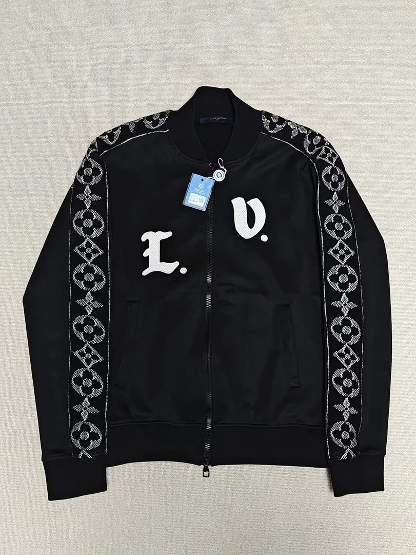 99新 LouisVuitton/路易威登 S码 字母印花拉链图案运动夹克外套