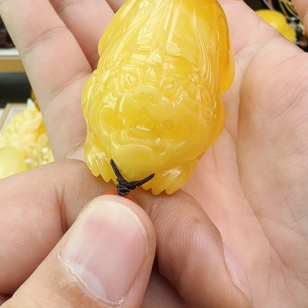 蜜蜡颈饰未镶嵌假一赔十95