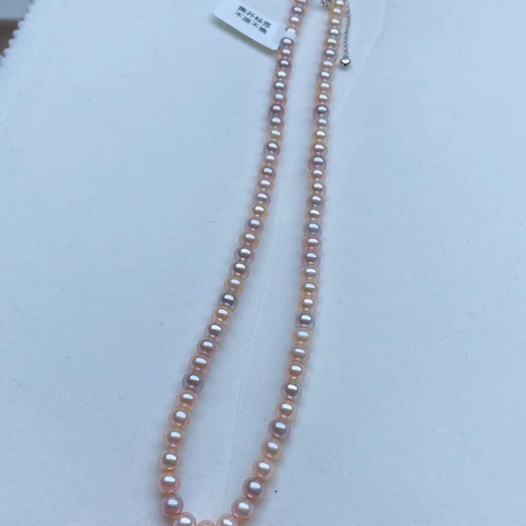 淡水珍珠颈饰银S925镶嵌