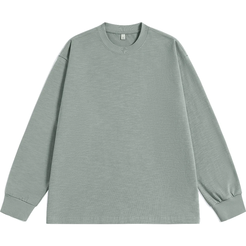 凡客 全棉竹节棉宽松长袖T恤 25春夏新品