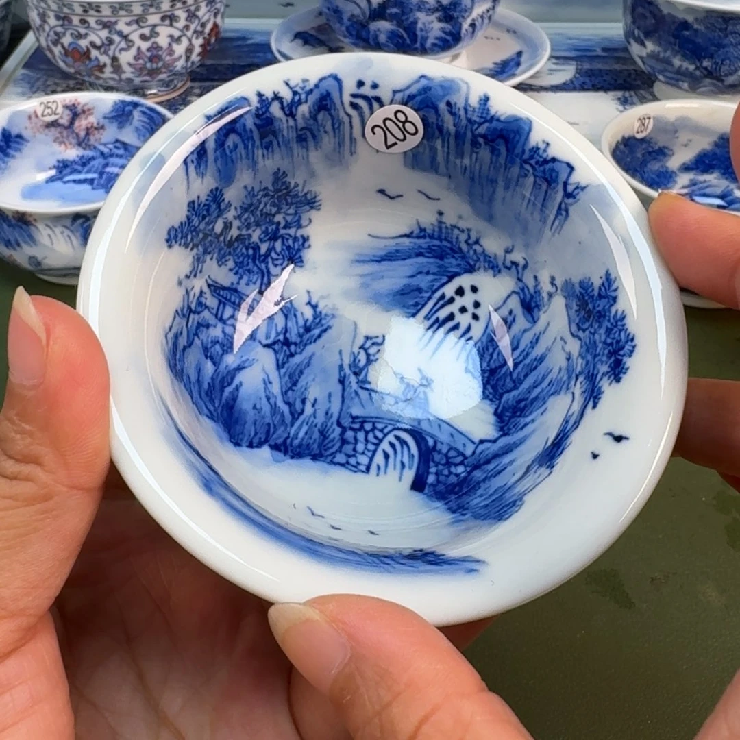 景德镇纯手绘茶具圆圆208