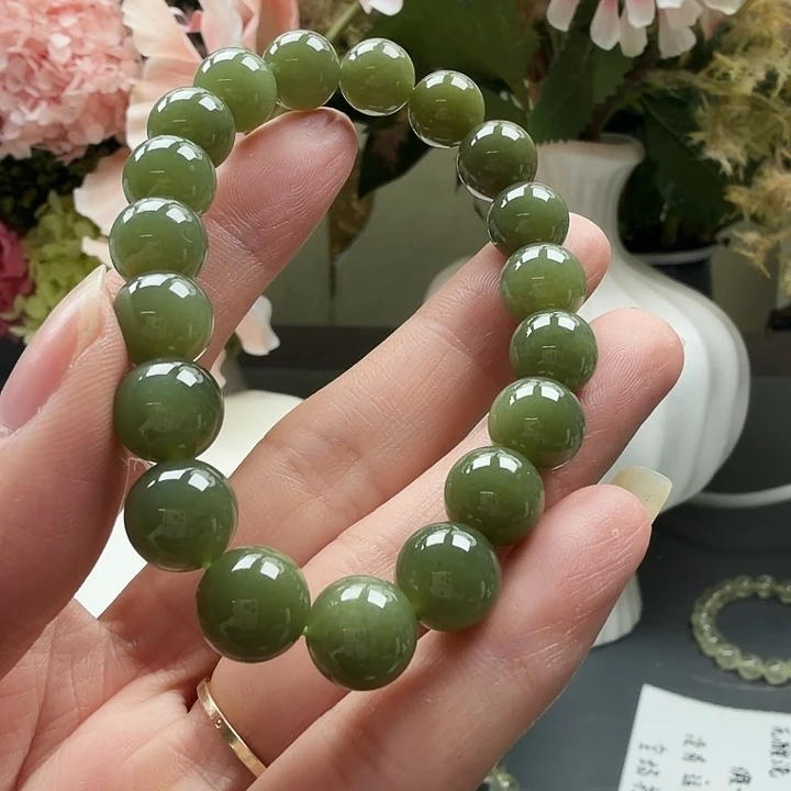 和田玉未镶嵌手链7