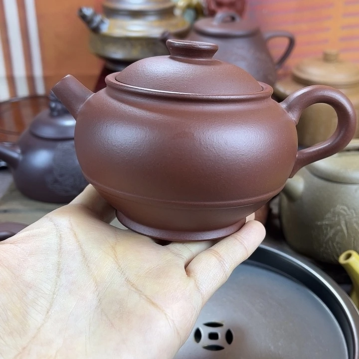 紫砂茶壶宜兴紫砂壶微瑕晃盖壶内开裂片