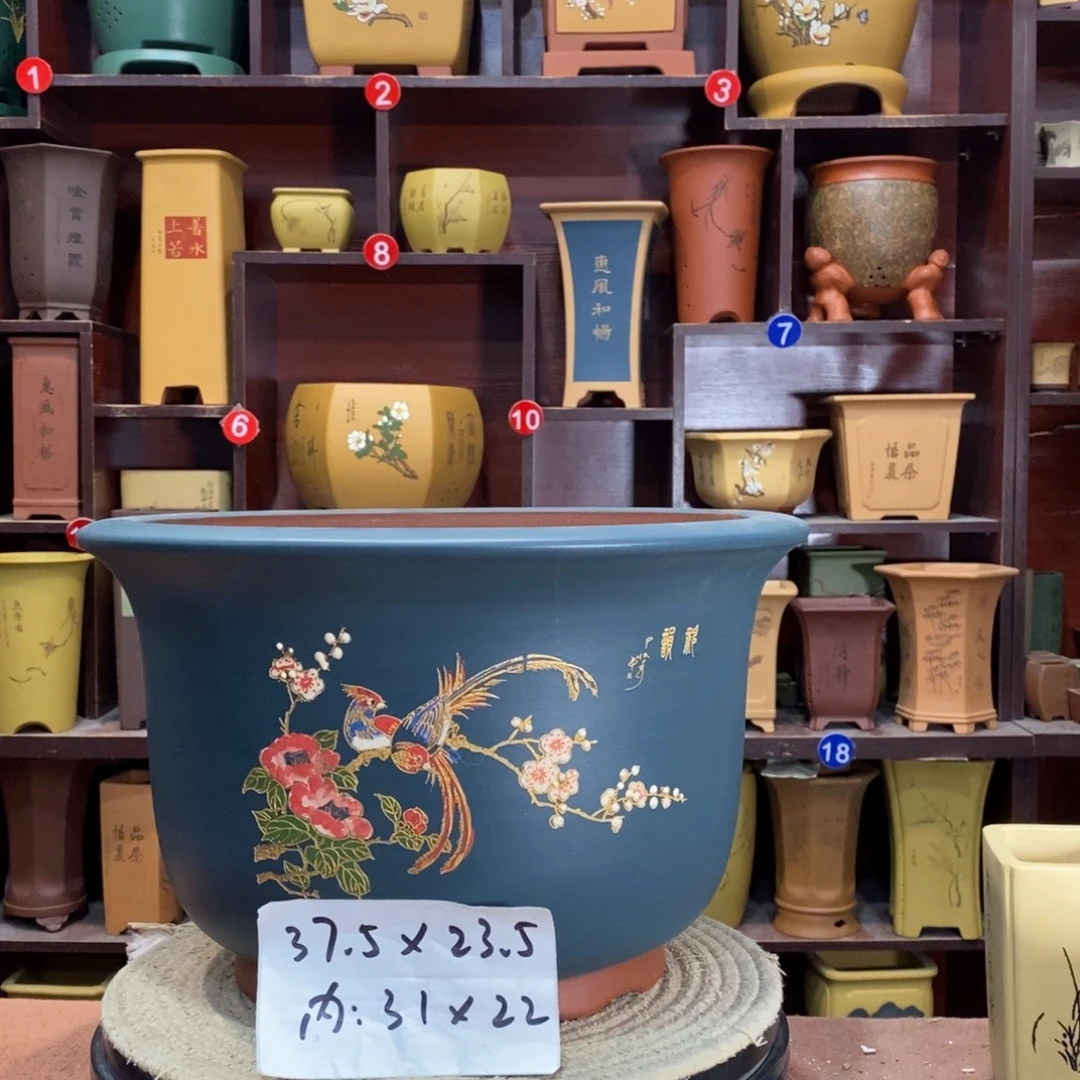 紫砂艺术紫砂花盆