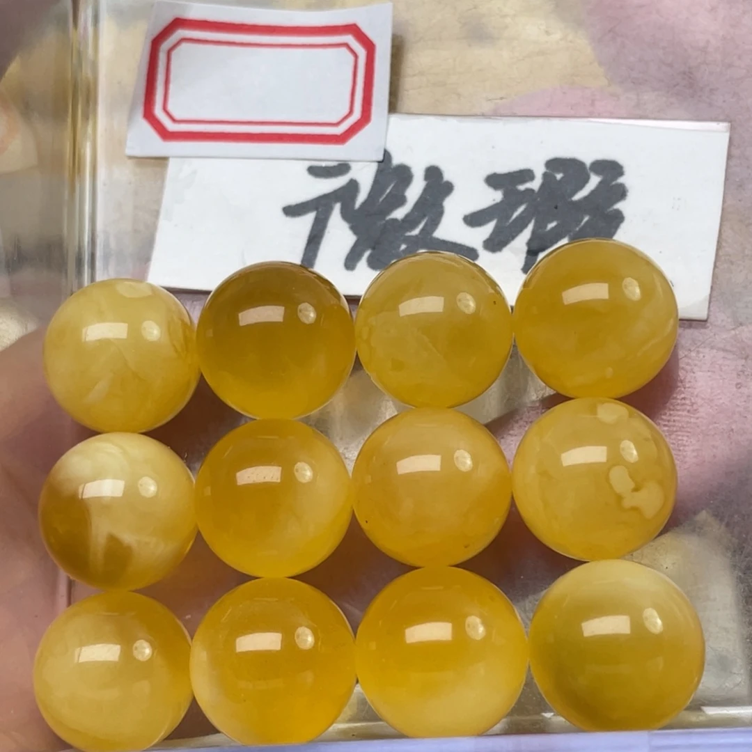 蜜蜡裸石未镶嵌蜜蜡手串12