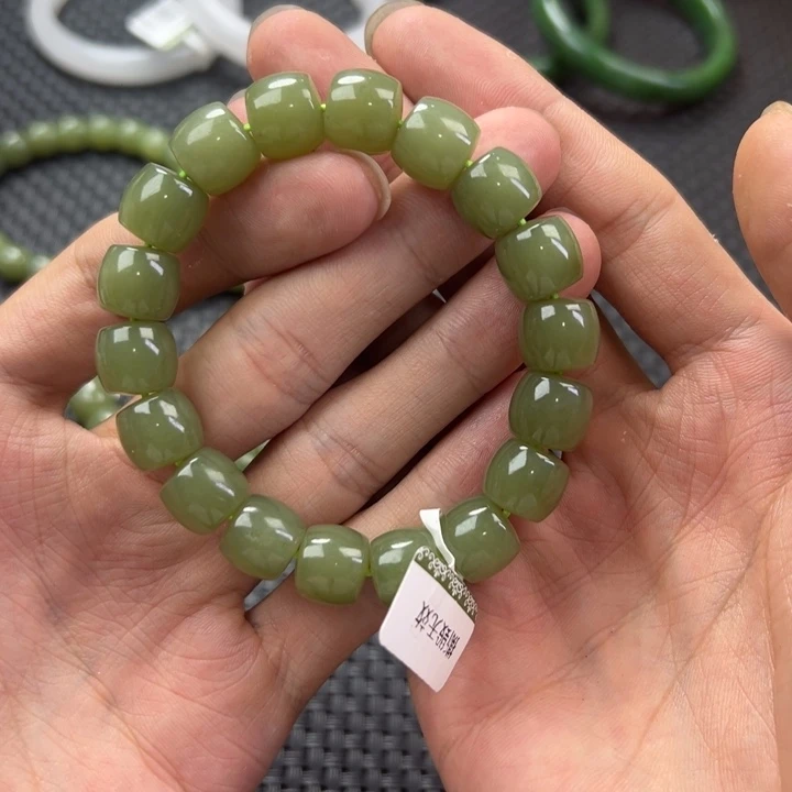 手链未镶嵌和田玉直切黄卡12多样性拍一发一