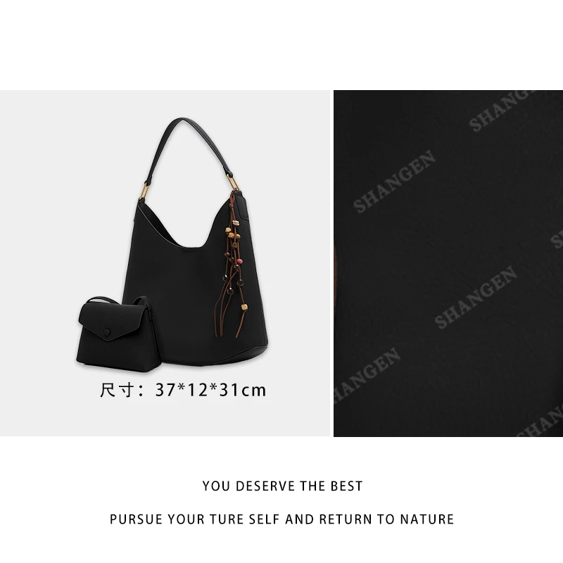 【尚恩CC】QYX-81591-黑色-轻奢时尚百搭新款女包