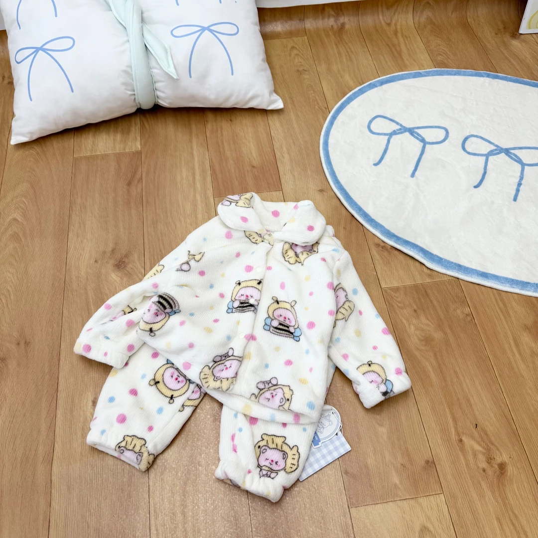 560-彩色波点家居服