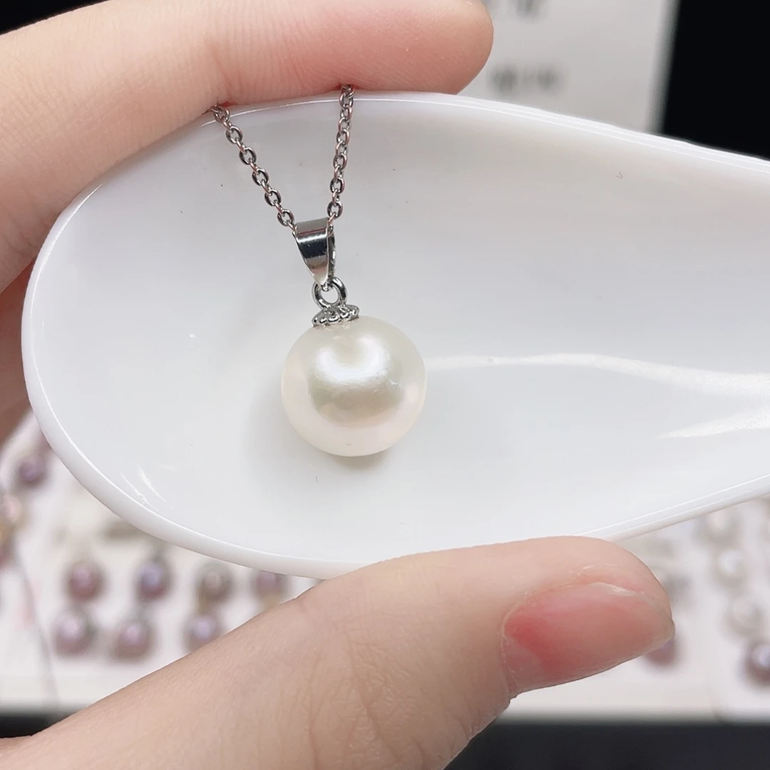 合金淡水珍珠吊坠(赠链)