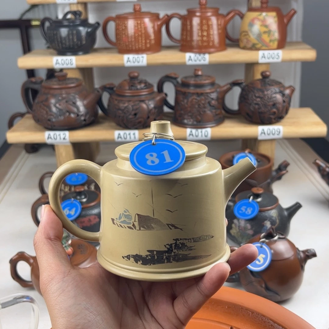 壶建水紫陶全手工制作，老匠人传承手艺