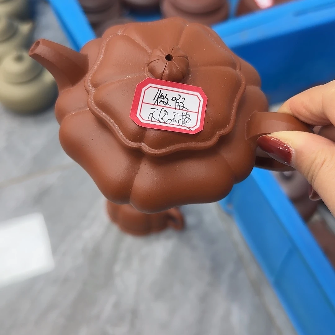 紫砂茶壶黄龙山原矿朱泥175