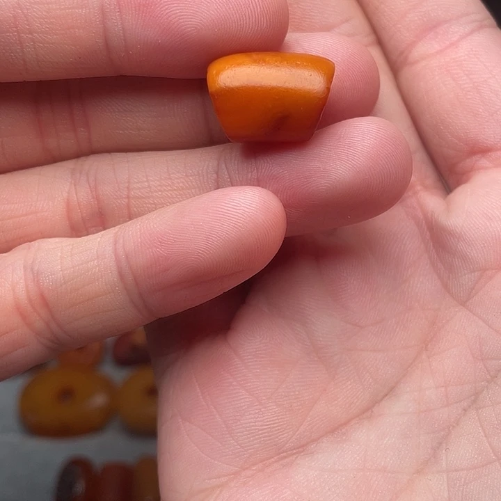 琥珀未镶嵌裸石西亚马蹄桶12.5-17.5mm