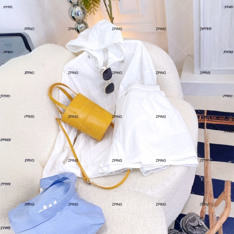 大萍子家 防晒休闲夏季纯色连帽轻薄套装3760