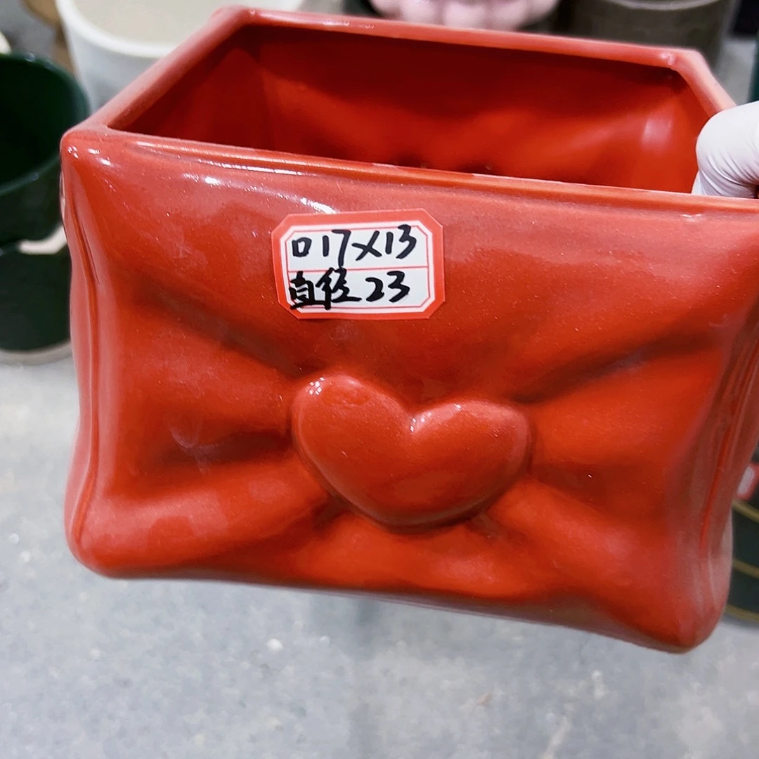 有孔，外贸尾单陶瓷花盆凑单12米包邮