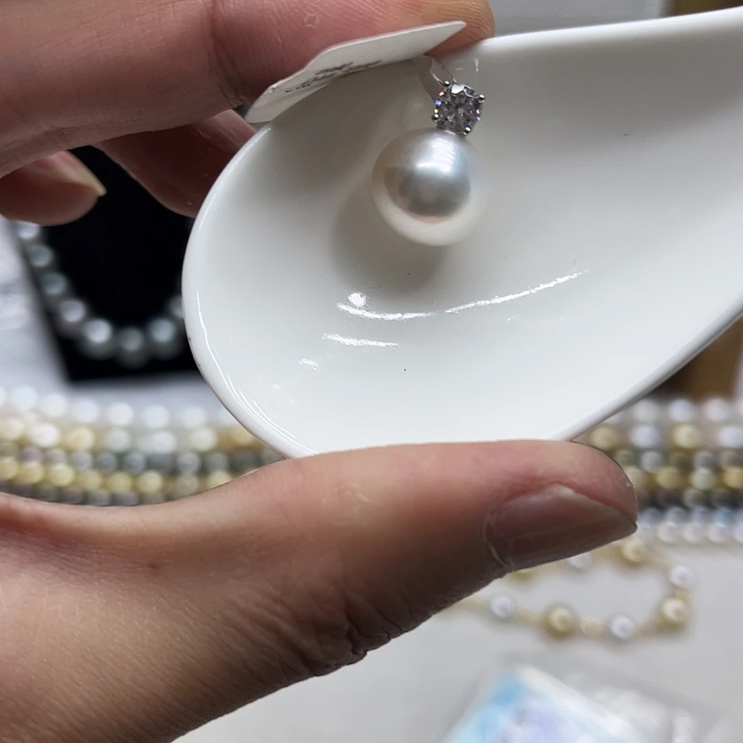 颈饰海水珍珠银S925镶嵌