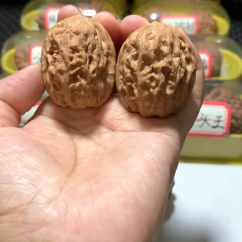 吊坠文玩核桃野生蜡皮将军榻