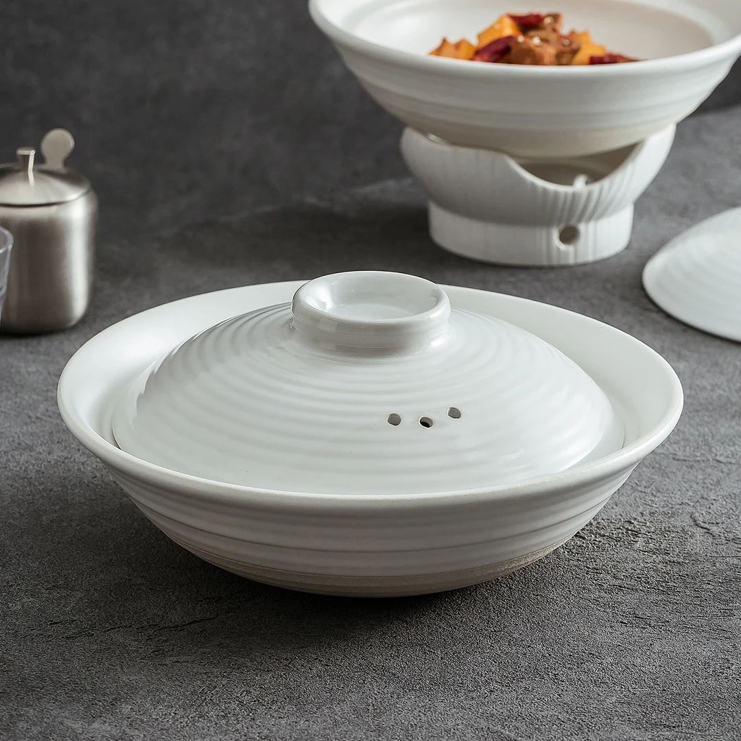 德化砂锅2025年新款燃气灶专用耐高温带盖家用炖煮陶瓷炖锅煲汤锅