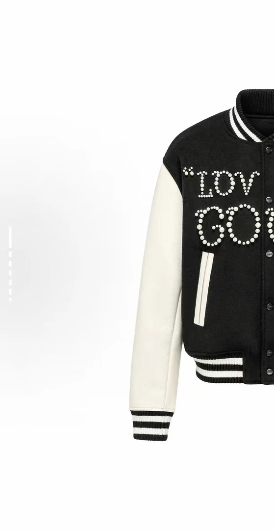 【陈楚生同款】GOODBRAND美式轻奢经典GOOD珍珠棒球服夹克外套男