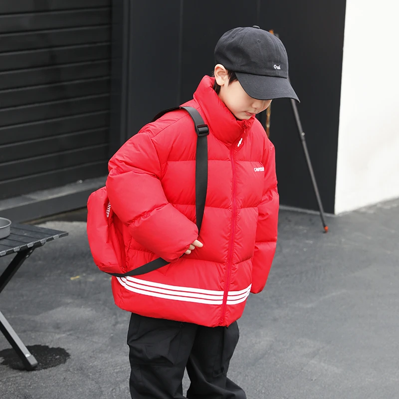 男童羽绒服短款亲子装2024冬季新款儿童羽绒服外套[送挎包]23813