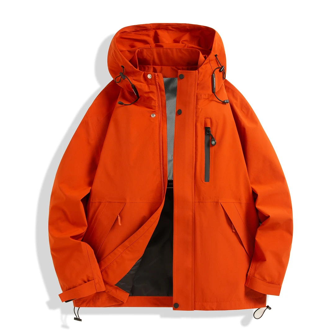 【琨】春秋情侣款户外冲锋衣外套F076