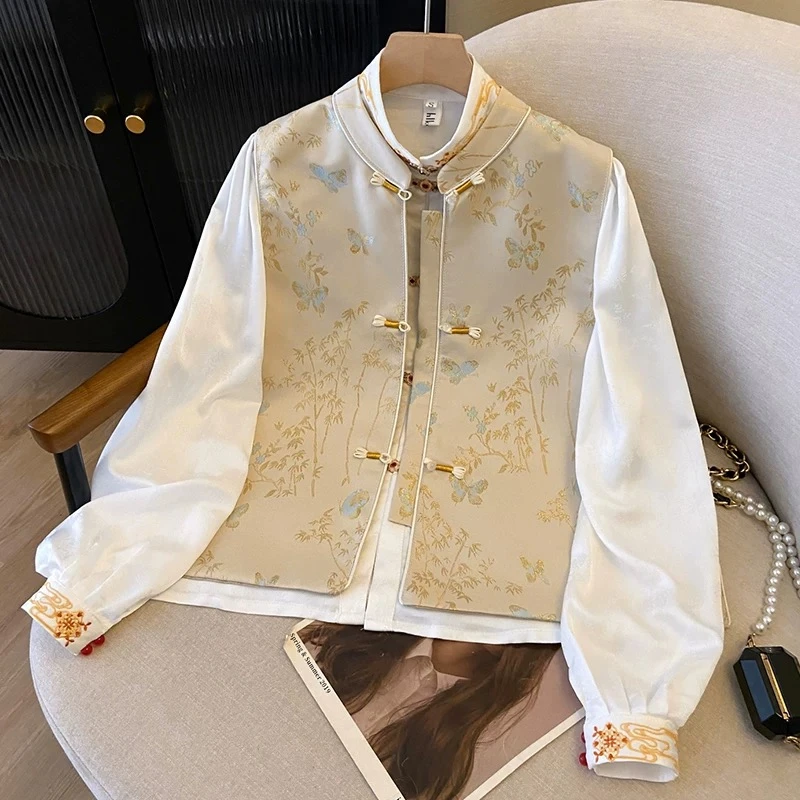 111蝴蝶竹子精品马甲