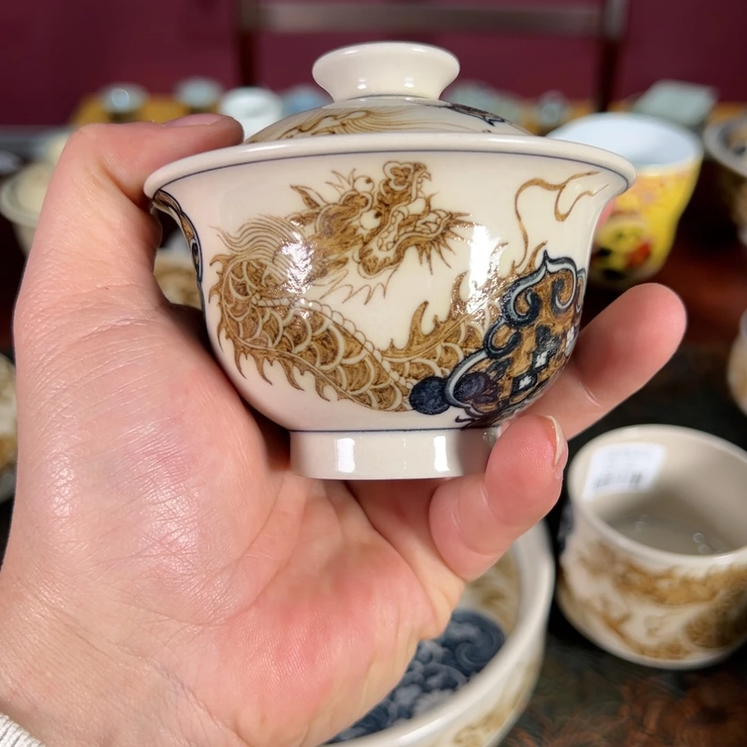 杯丁*龙景德镇手绘陶瓷