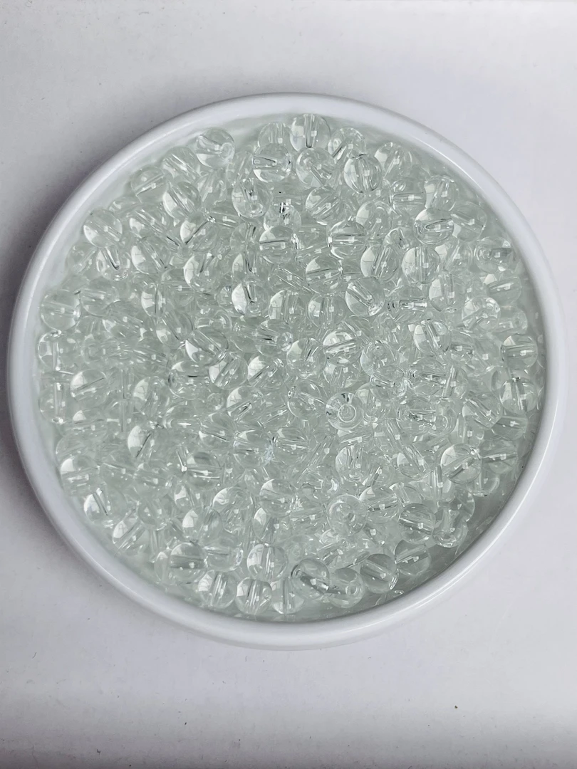 天然水晶散珠 白水晶A597  10mm 25颗 （赠弹力绳）
