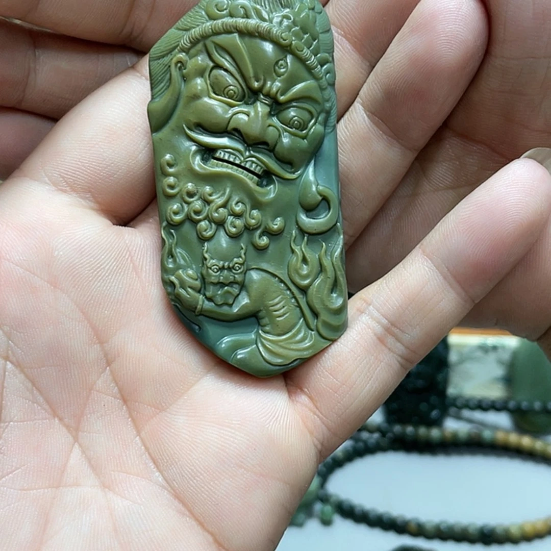 【闪购商品】未镶嵌岫岩河磨玉（透闪石质玉）挂件?***?