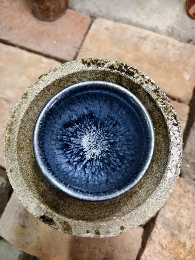 【闪购商品】高端瓷器 建窑建盏百花杯 茶盏茶杯主人杯
