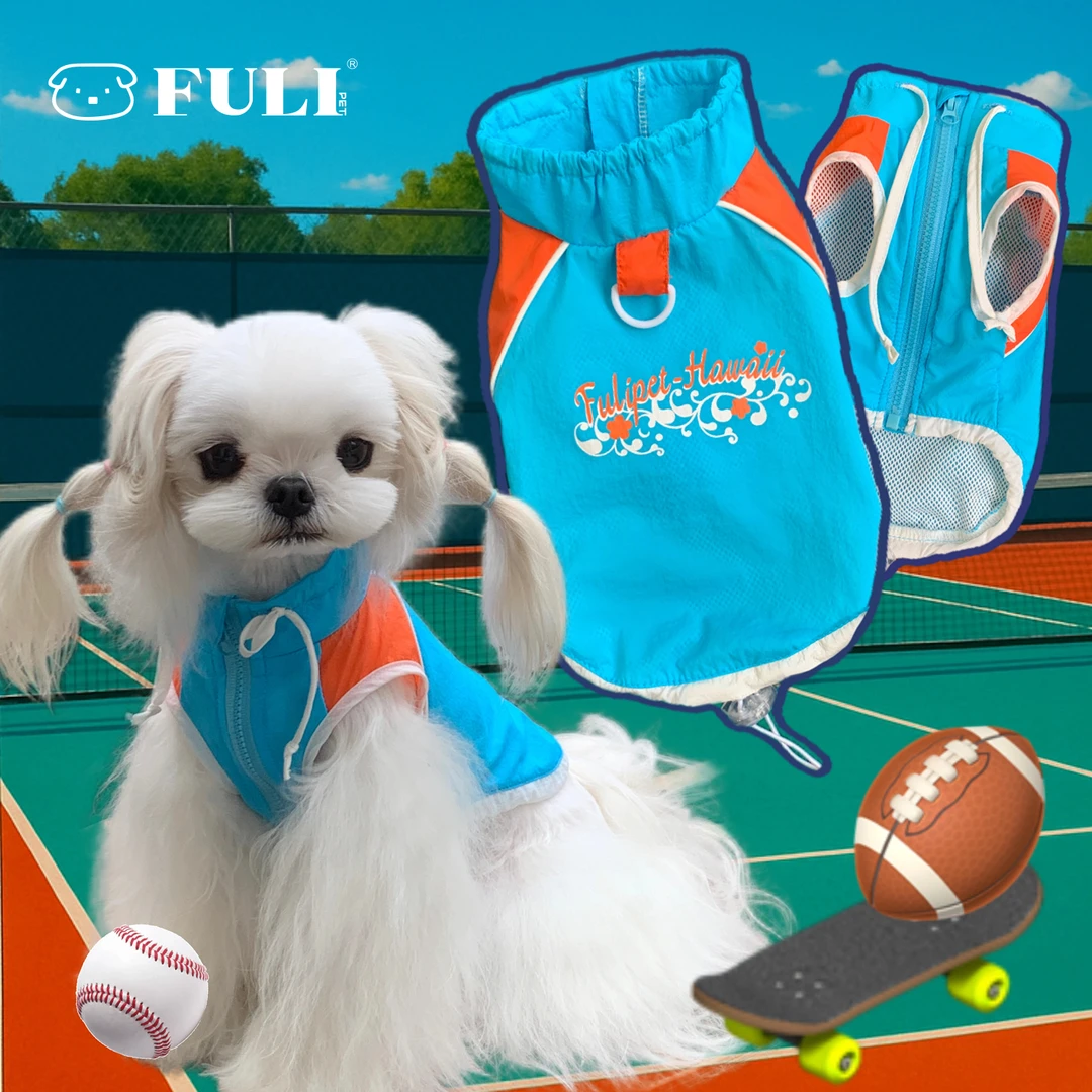 FULIPET「洛杉矶」防晒衣.UPF50+假日系列.西施犬马尔济斯比熊