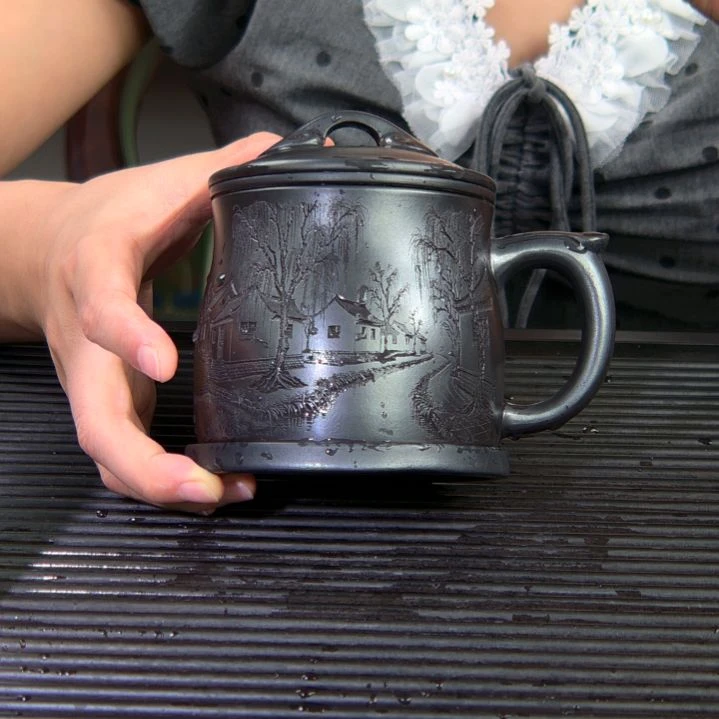 茶杯紫砂高货放漏