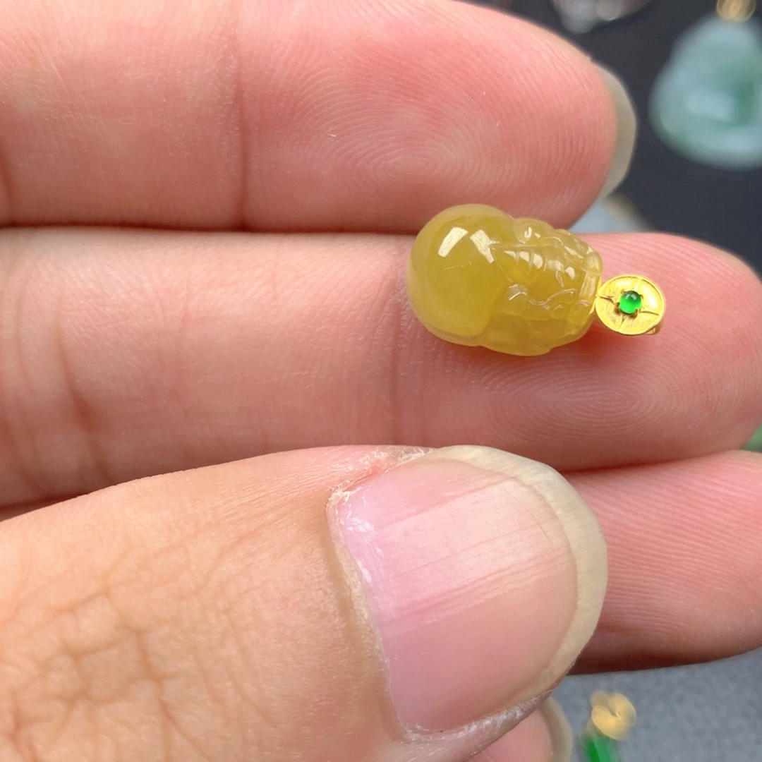 【闪购商品】翡翠18K金镶嵌颈饰翡翠