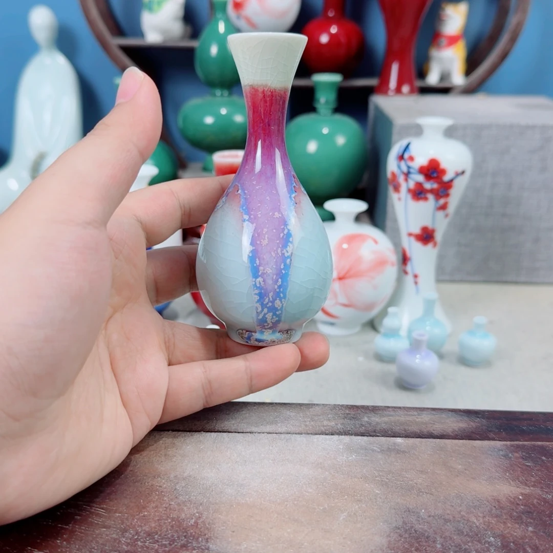 陶瓷手工小花器摆件