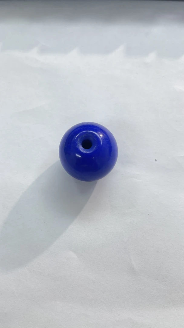 V103号蓝色卡30mm圆珠锁骨珠