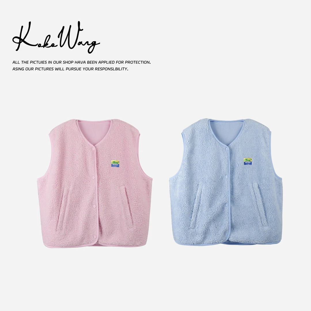 KOKO WANG秋冬时尚气质减龄显瘦摇粒绒针织马夹N5575B11W01