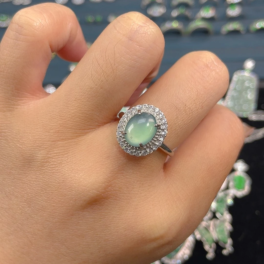 未镶嵌戒指翡翠戒指