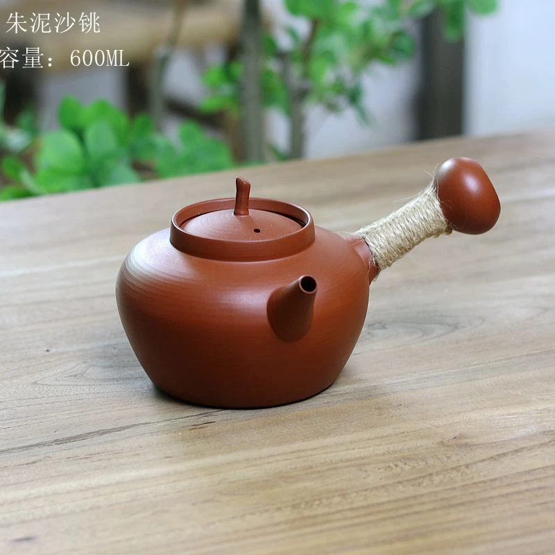潮州沙銚烧水壶煮茶壶围炉煮茶电陶炉炭火煮茶600CC耐热烧水壶